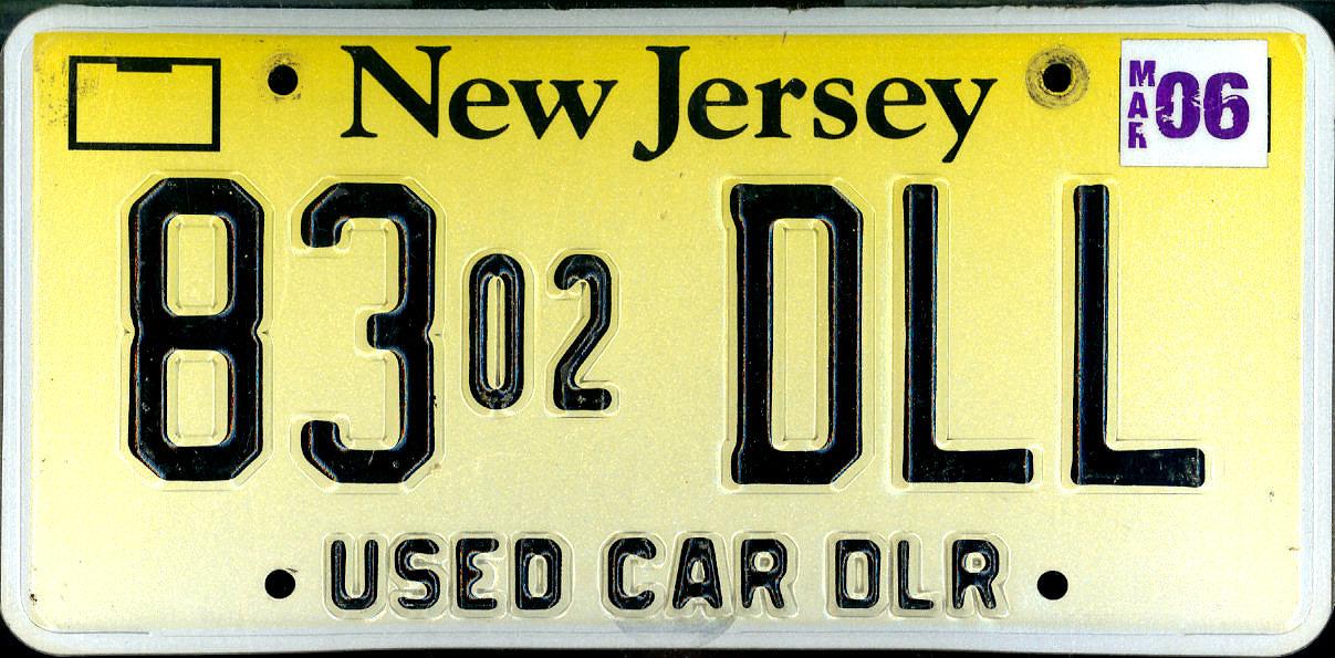 E-ZPass® New Jersey - License Plate 